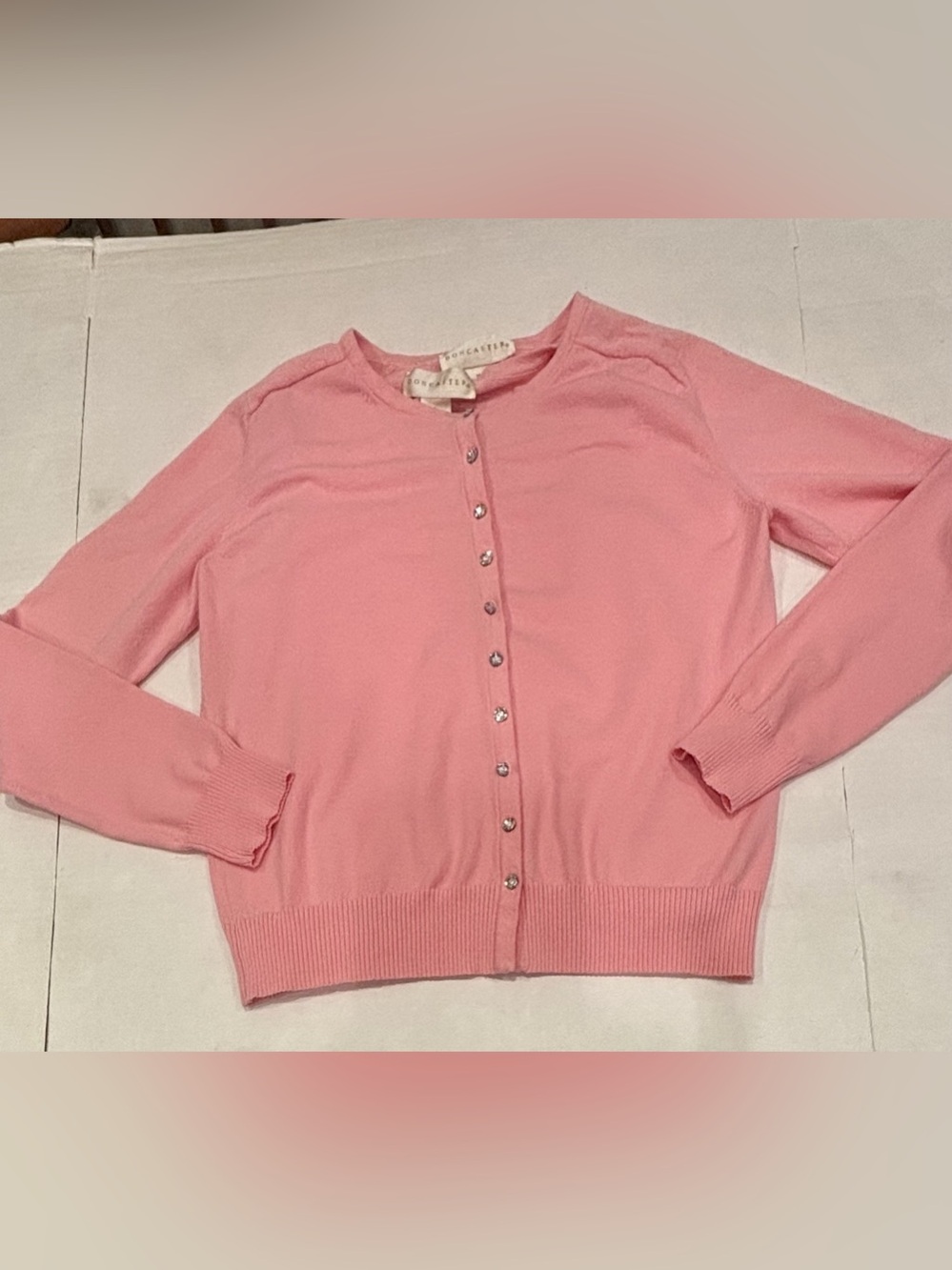 Doncaster Pink Cardigan & Shell Set Size Large - Picture 2 of 6